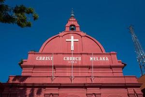 a igreja de cristo em malaca na malásia foto