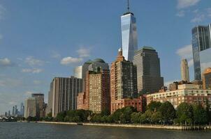 horizonte de manhattan em nova york foto