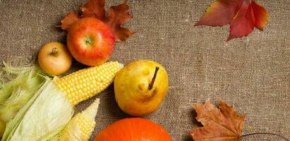 frutas e vegetais.topo Visão foto