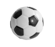 pequeno futebol bola, isolado em em branco fundo. foto