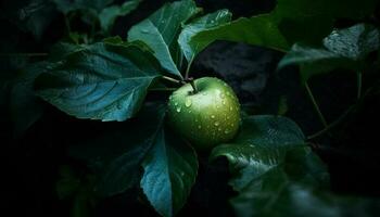 frescor do natureza fruta, verde maçã, agricultura maduro crescimento gerado de ai foto