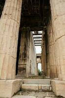 ruínas do a antigo têmpora do Hephaestus construído às a antigo ágora entre 460 e 420 bc foto
