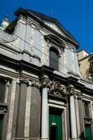 a Igreja do st nicholas a caridoso construído em 1682 dentro Nápoles foto
