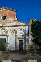 Igreja san Michele degli scalzi localizado dentro praça san Michele degli scalzi dentro a Oriental parte do pisa construído em 1178 foto