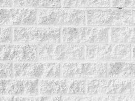 abstrato fundo branco resistido texturizado tijolo muro. velho revestimento de fachada do fachadas do casa ou paredes dentro loft estilo interior. panorama com manchado velho reboco marcado pintura branco tijolo parede fundo foto