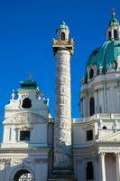 santo Charles Igreja localizado em a sul lado do Karlsplatz dentro Viena construído em 1737 foto