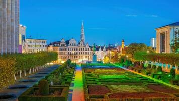 paisagem urbana do Bruxelas dentro manhã, Bélgica foto