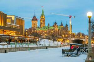 centro da cidade Ottawa cidade Horizonte, paisagem urbana do Canadá foto