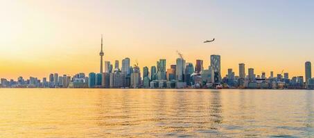 centro da cidade Toronto cidade Horizonte, paisagem urbana do Canadá foto