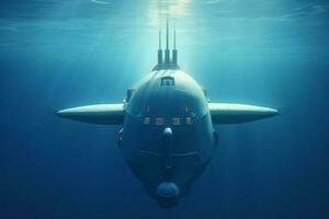 submarino embaixo da agua. gerar ai foto