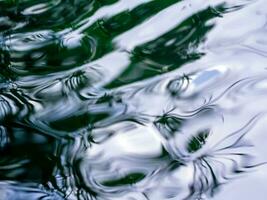 textura de reflexão da luz na superfície da água foto