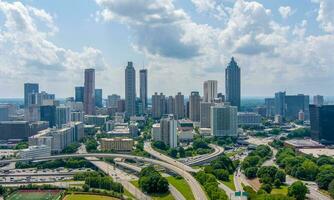 a centro da cidade Atlanta, geórgia Horizonte foto