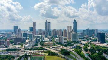 skyline de atlanta, geórgia foto