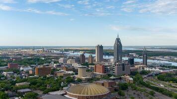 centro da cidade móvel, Alabama foto