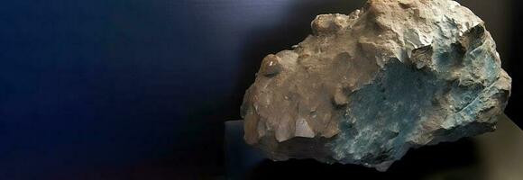 daubreelita é raro precioso natural geológico pedra em gradiente fundo dentro baixo chave, isolar. ai gerado. foto