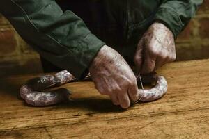 caseiro salsichas, tradicional cozinha, Argentina foto