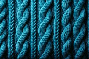 lã tricotar textura backgorund. generativo ai foto