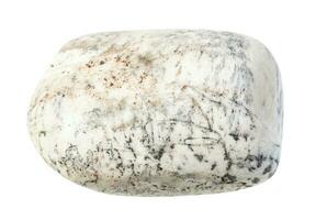 polido albita pedra preciosa isolado em branco foto