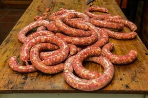 caseiro salsichas, tradicional cozinha, Argentina foto