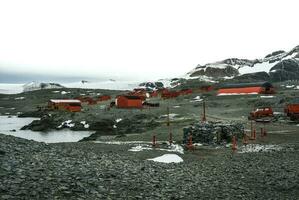 científico base dentro Antártica foto