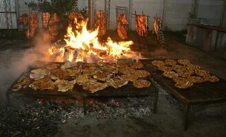 tradicional argentina assado, la pampa, Argentina foto