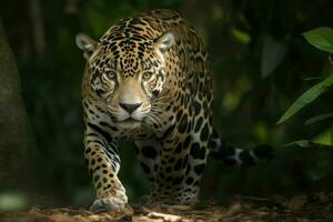 jaguar predador chegando. gerar ai foto