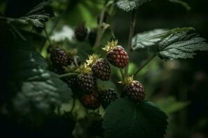 loganberry Preto baga. gerar ai foto