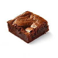 brownies em branco Backgroud ai gerado foto