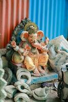 indiano senhor ganesha estátua, ídolos do senhor ganesh para próximos ganapati festival dentro Índia. foto