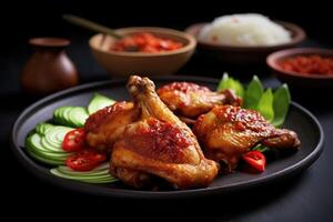 estoque foto do opor ayam Comida Comida estúdio de fotografia ai gerado