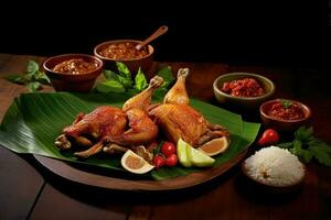 estoque foto do opor ayam Comida Comida estúdio de fotografia ai gerado