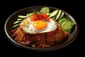 estoque foto do nasi Goreng Comida Comida fotografia estúdio ai gerado