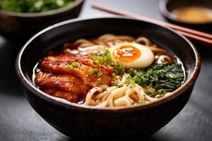 udon japonês fotografia Comida fotografia ai gerado foto