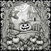 desenhos de halloween para colorir foto