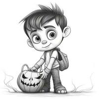 desenhos de halloween para colorir foto