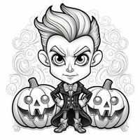 desenhos de halloween para colorir foto