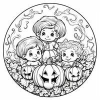 desenhos de halloween para colorir foto