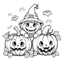 desenhos de halloween para colorir foto