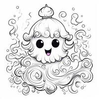 desenhos de halloween para colorir foto