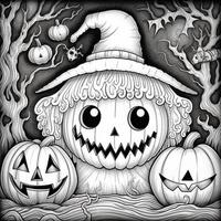 desenhos de halloween para colorir foto