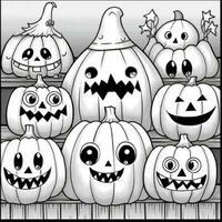 desenhos de halloween para colorir foto