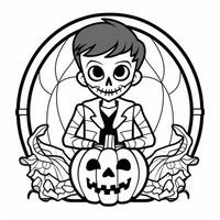 desenhos de halloween para colorir foto