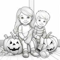 desenhos de halloween para colorir foto