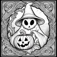 desenhos de halloween para colorir foto