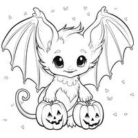 desenhos de halloween para colorir foto