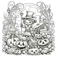 desenhos de halloween para colorir foto