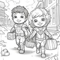 desenhos de halloween para colorir foto