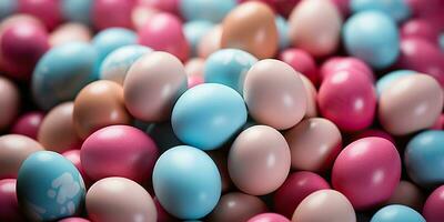 ai gerado. ai generativo. brilhante cor vibrante ovos fundo padronizar ovos. feriado Páscoa clássico tradicional símbolo. gráfico arte foto
