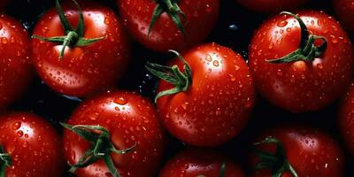 ai gerado. ai generativo. eco orgânico fresco vermelho tomate. vegetal vegetariano Comida nutrição Fazenda Comida. gráfico arte foto