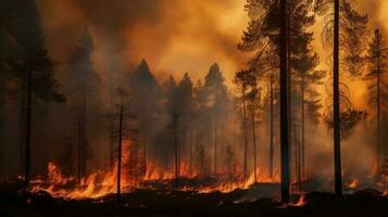 fundo de incêndio florestal foto